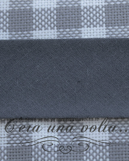 Sbieco di Cotone Grigio Scuro