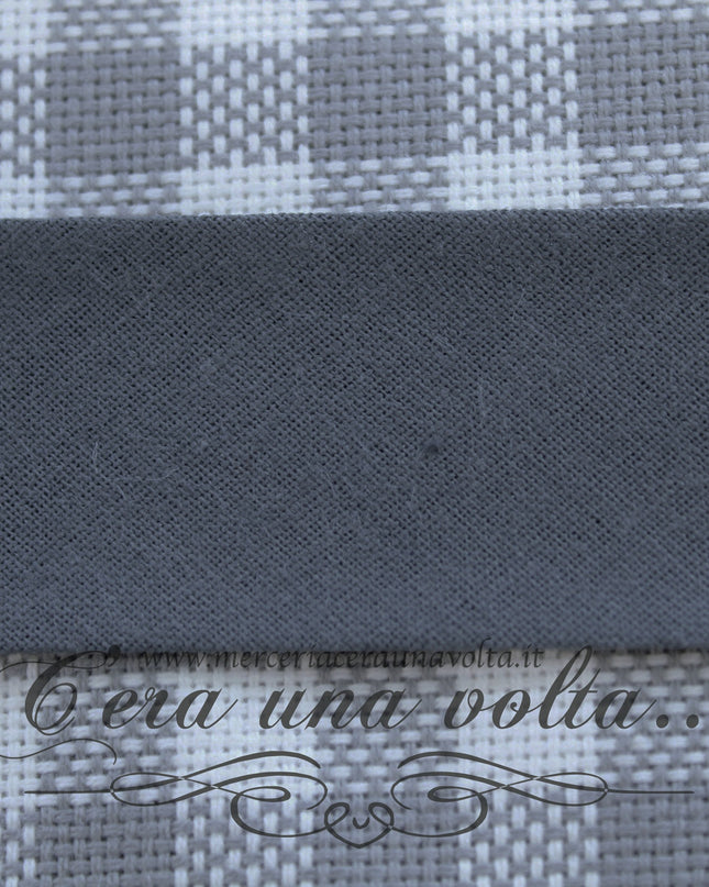 Sbieco di Cotone Grigio Scuro