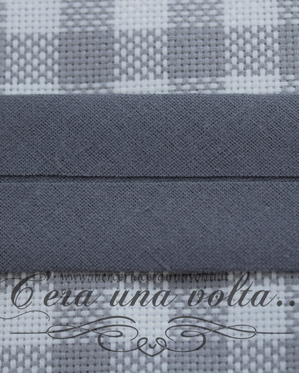 Sbieco di Cotone Grigio Scuro