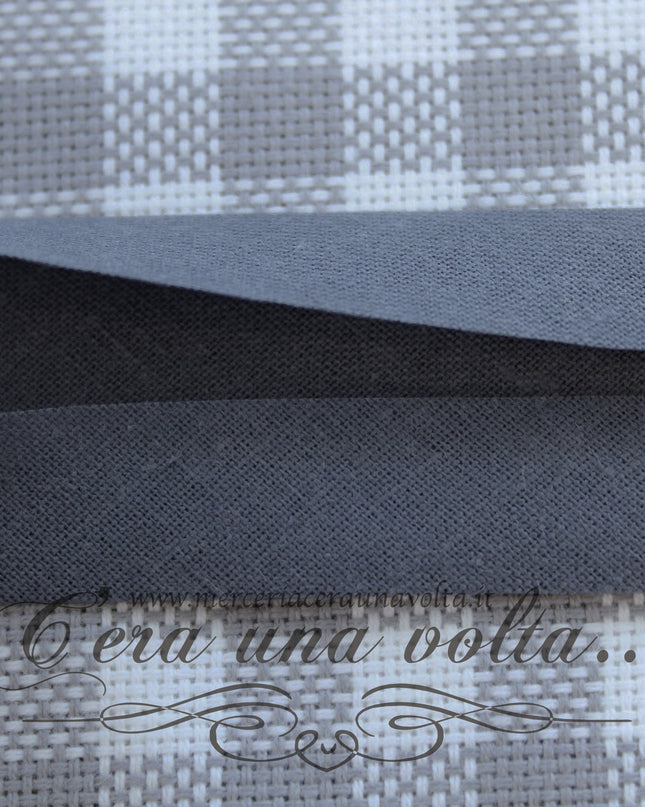 Sbieco di Cotone Grigio Scuro