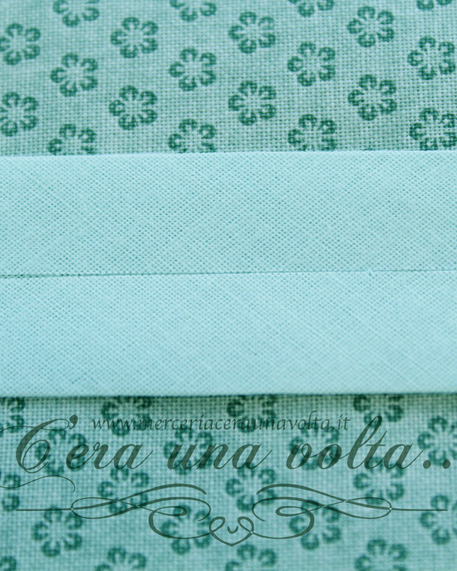 Sbieco di Cotone Verde Menta