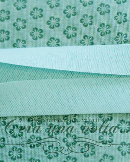 Sbieco di Cotone Verde Menta