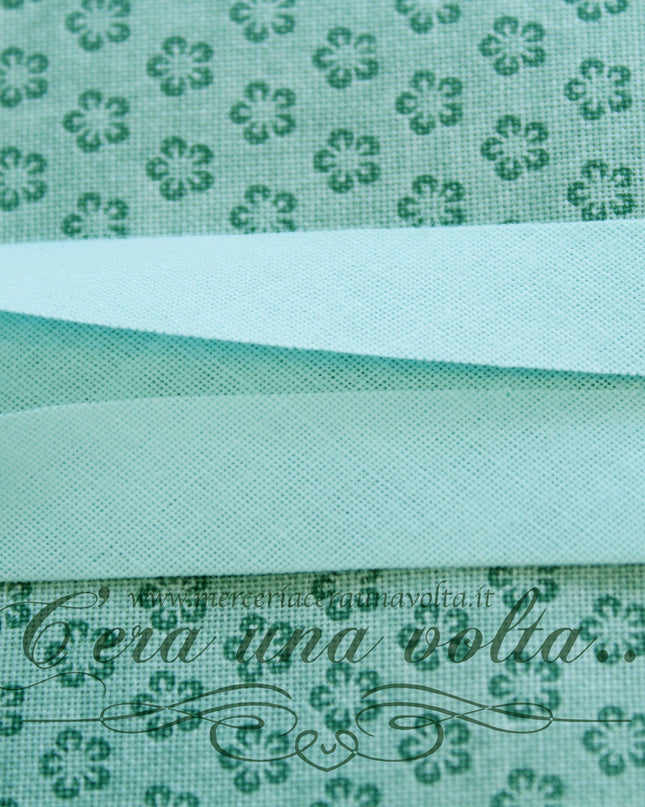 Sbieco di Cotone Verde Menta