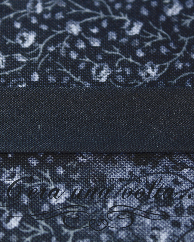Sbieco di Cotone Nero 1,5 cm