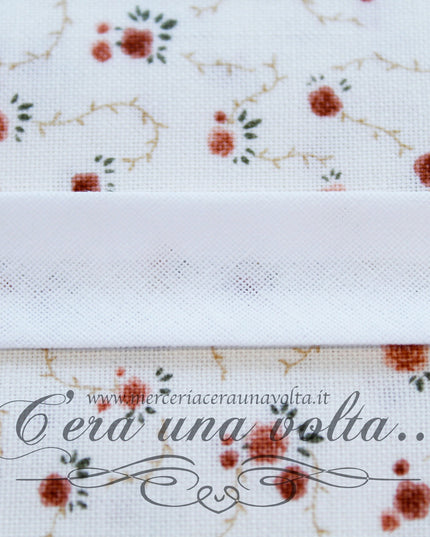 Sbieco di Cotone Bianco 1,5 cm
