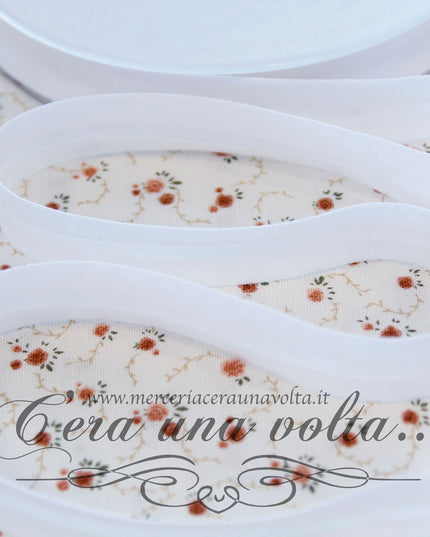 Sbieco di Cotone Bianco 1,5 cm