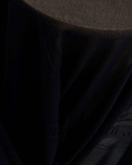 Tessuto in Tulle Elasticizzato Nero