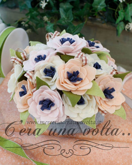 Cartamodello Cesto Fiorito