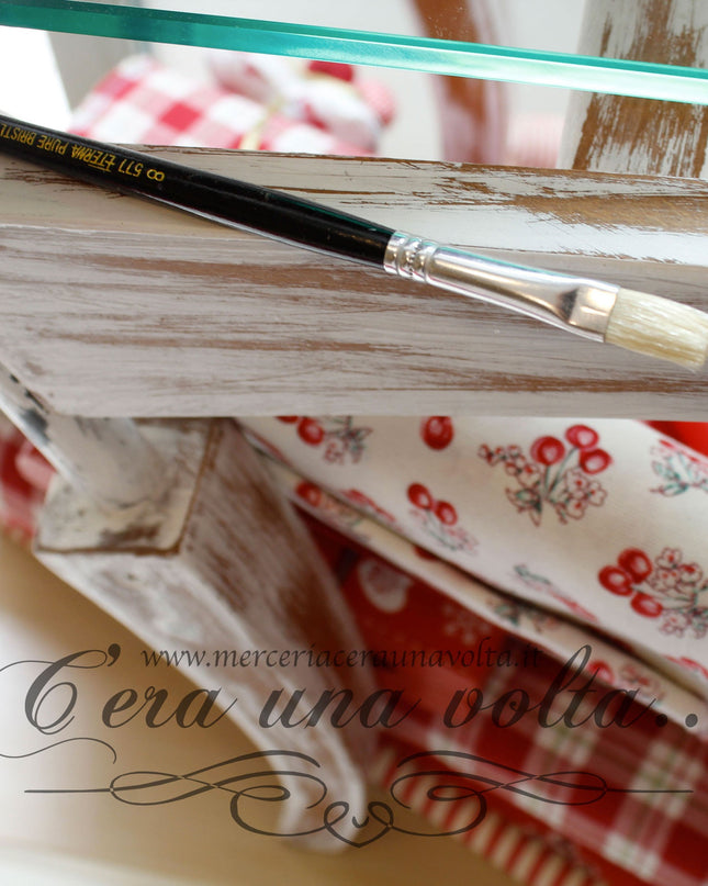 Pennello piatto manico lungo