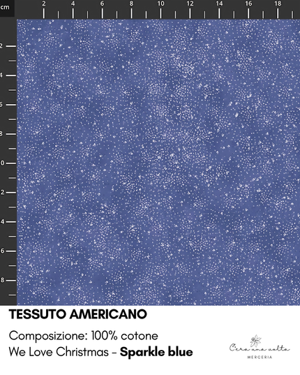 Tessuto americano We Love Christmas (Natale)