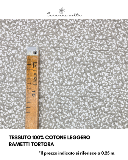 Tessuto 100% Cotone Leggero – Rametti Tortora