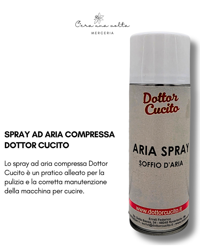 Spray ad aria compressa Dottor Cucito