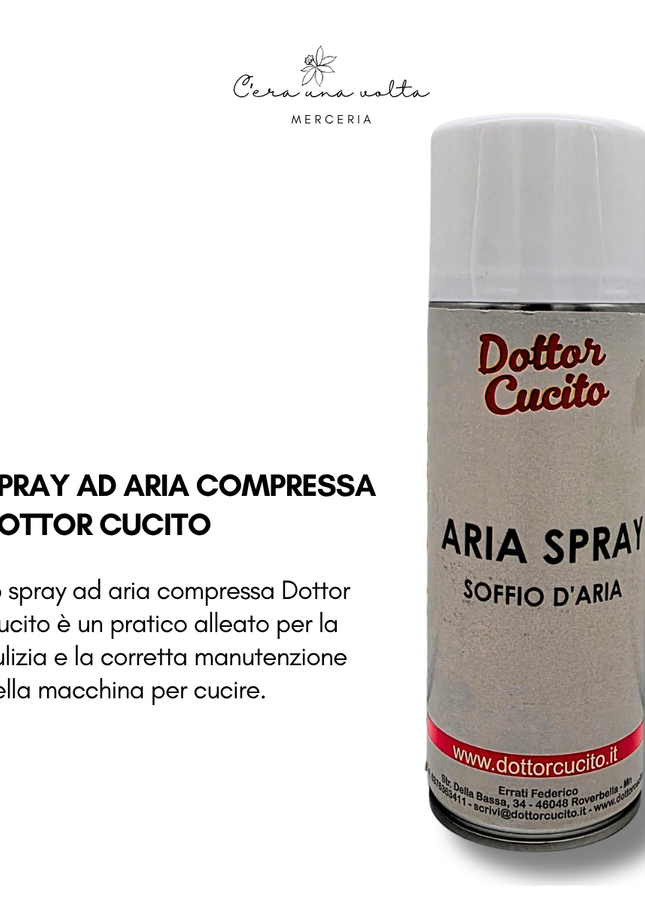 Spray ad aria compressa Dottor Cucito