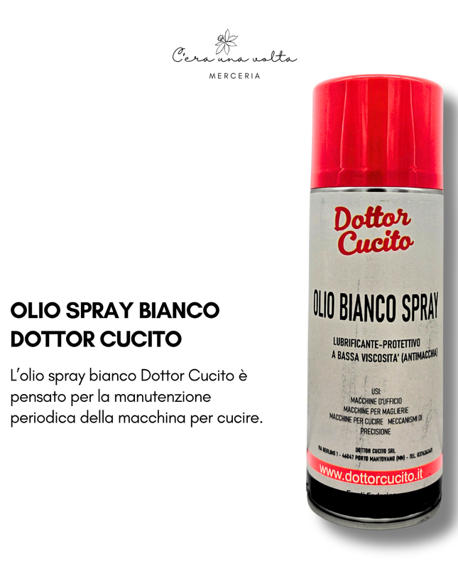 Olio Spray Bianco Dottor Cucito