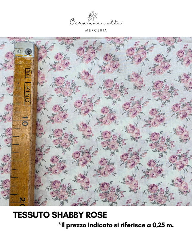 Tessuto Shabby Rose