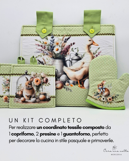 Kit creativo Primavera/Pasqua (fiori e oca)
