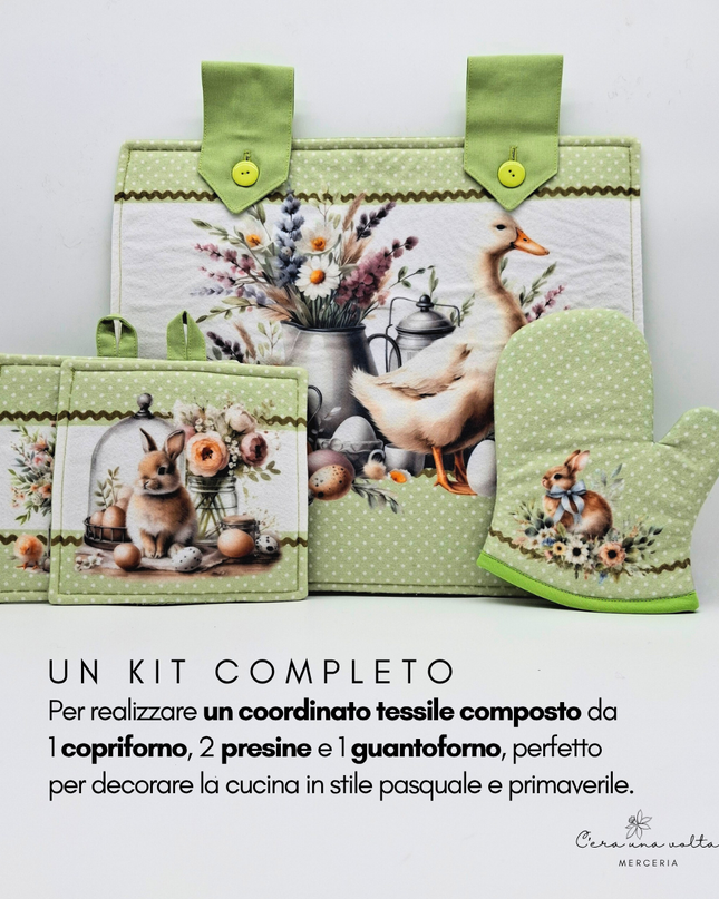 Kit creativo Primavera/Pasqua (fiori e oca)