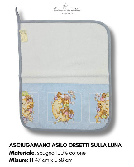 Asciugamano asilo Orsetti sulla luna