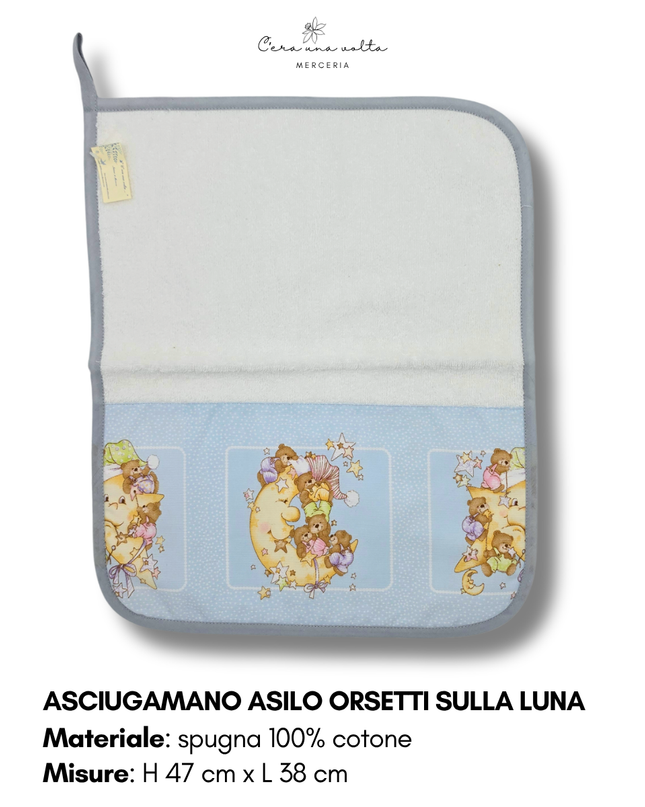 Asciugamano asilo Orsetti sulla luna