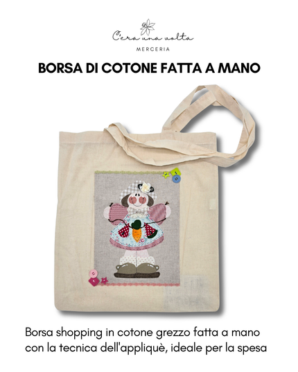 Borsa di cotone fatta a mano
