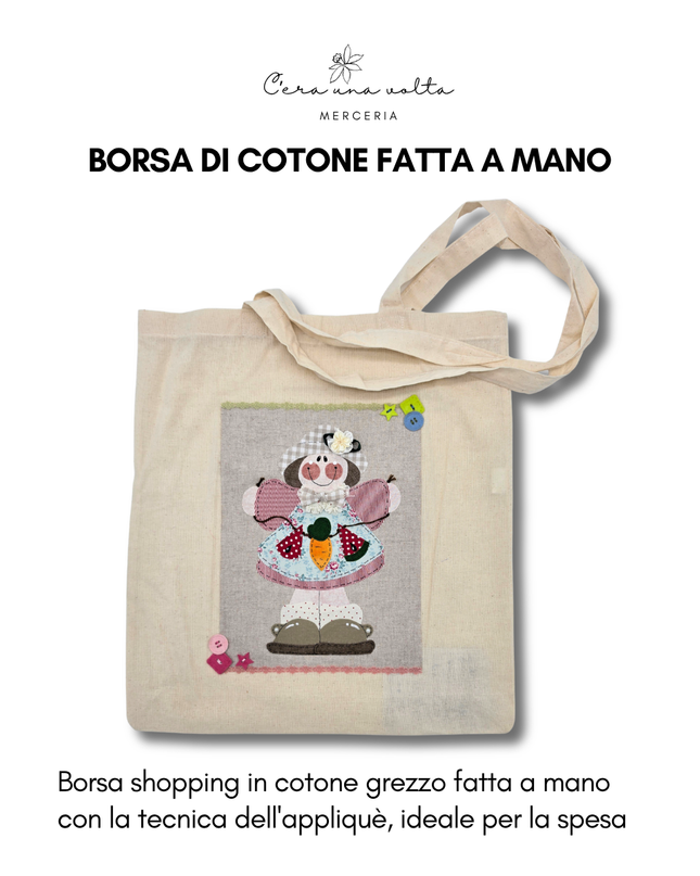 Borsa di cotone fatta a mano