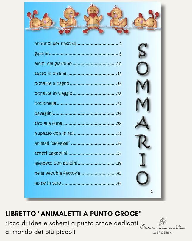 Libretto "Animaletti a punto croce" – Casa Editrice Peter Edizioni