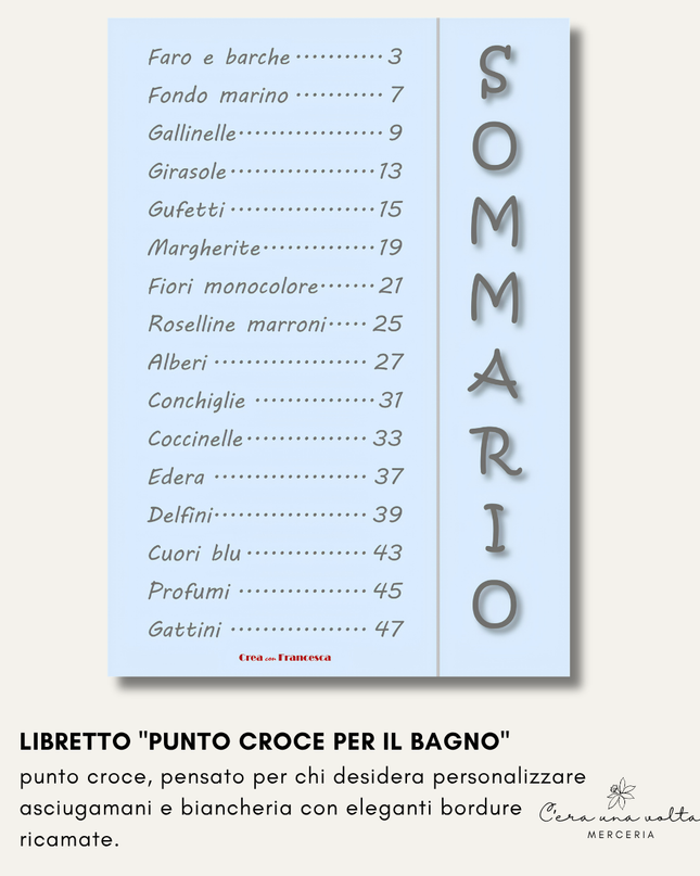 Libretto "Punto croce per il bagno" – Casa Editrice Peter Edizioni
