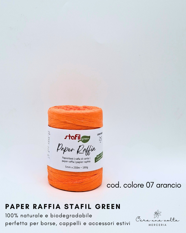 Paper Raffia Stafil Green
