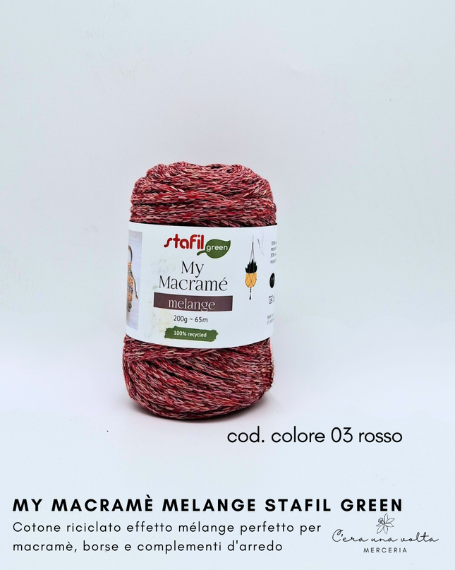 My Macramè Mélange Stafil Green