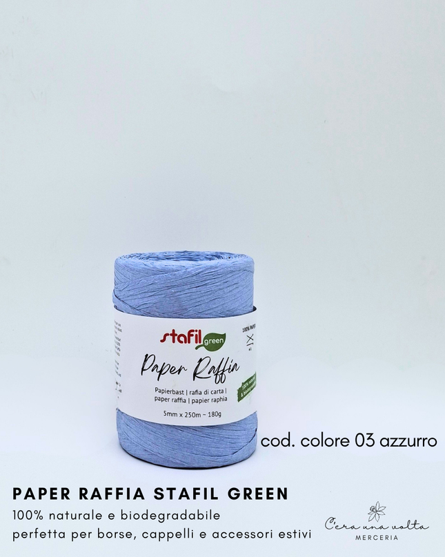 Paper Raffia Stafil Green