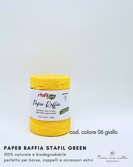 Paper Raffia Stafil Green